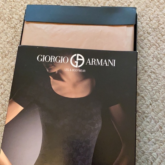 Armani by Wolford BLUE lace top size small - Picture 3 of 4